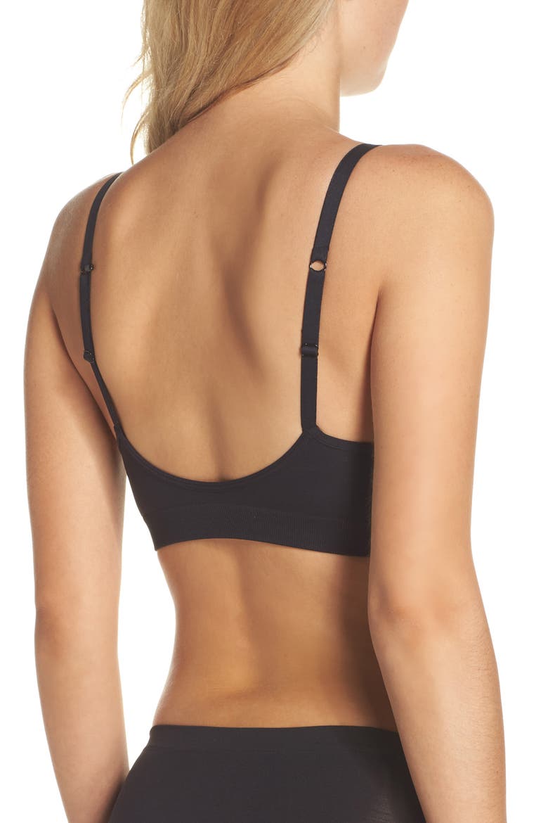 Seamless Day Bra, Alternate, color, BLACK