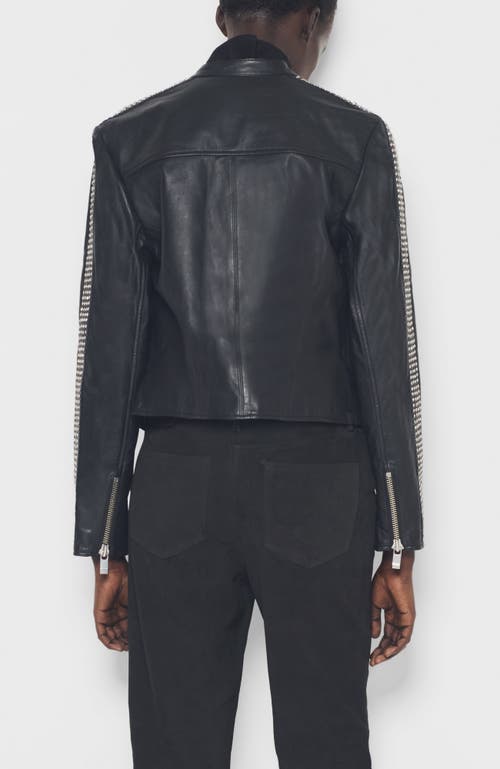 As By Df Ryder Upcycled Leather Jacket In Black