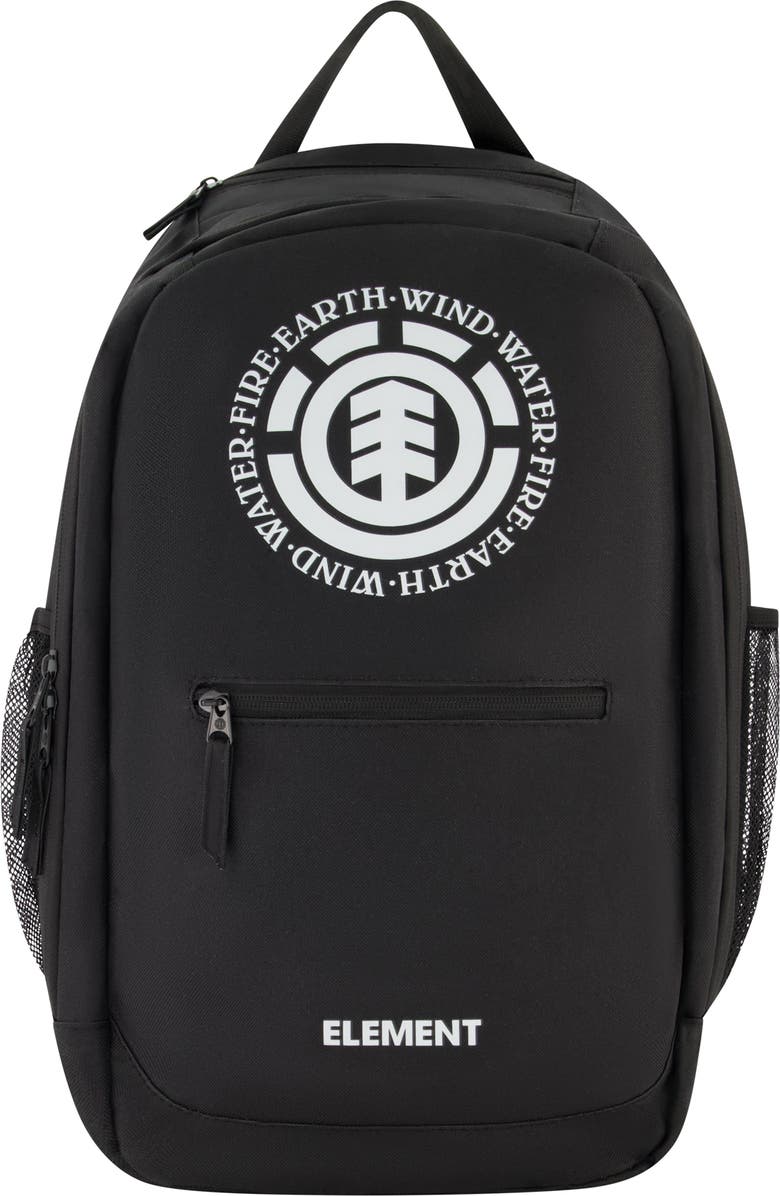 Element Backpack Classic Logo School and Travel Bag with Laptop Sleeve, Main, color, Black