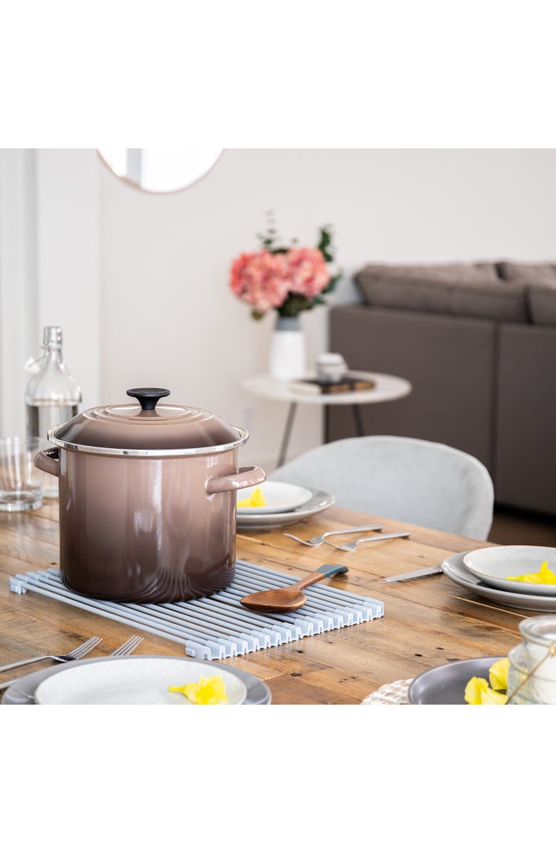 Better Houseware Multipurpose Roll Up Rack, Silicone coated Stainless Steel, Medium, Alternate, color, Gray