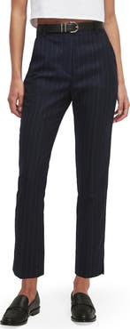 Favorite Daughter The Favorite Pinstripe Cigarette Ankle Pants