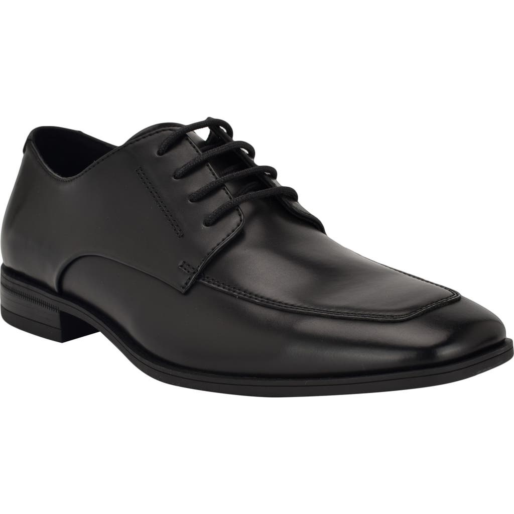Calvin Klein Malike Square Toe Derby In Black