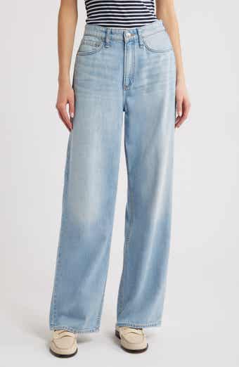 rag & bone Featherweight Logan Mid Rise Wide Leg Jeans
