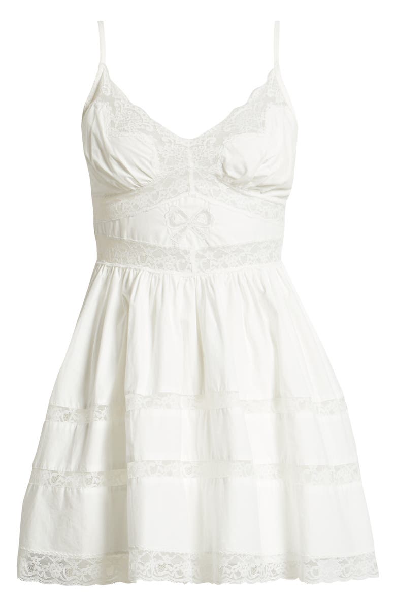 LoveShackFancy Zima Lace Minidress, Alternate, color,