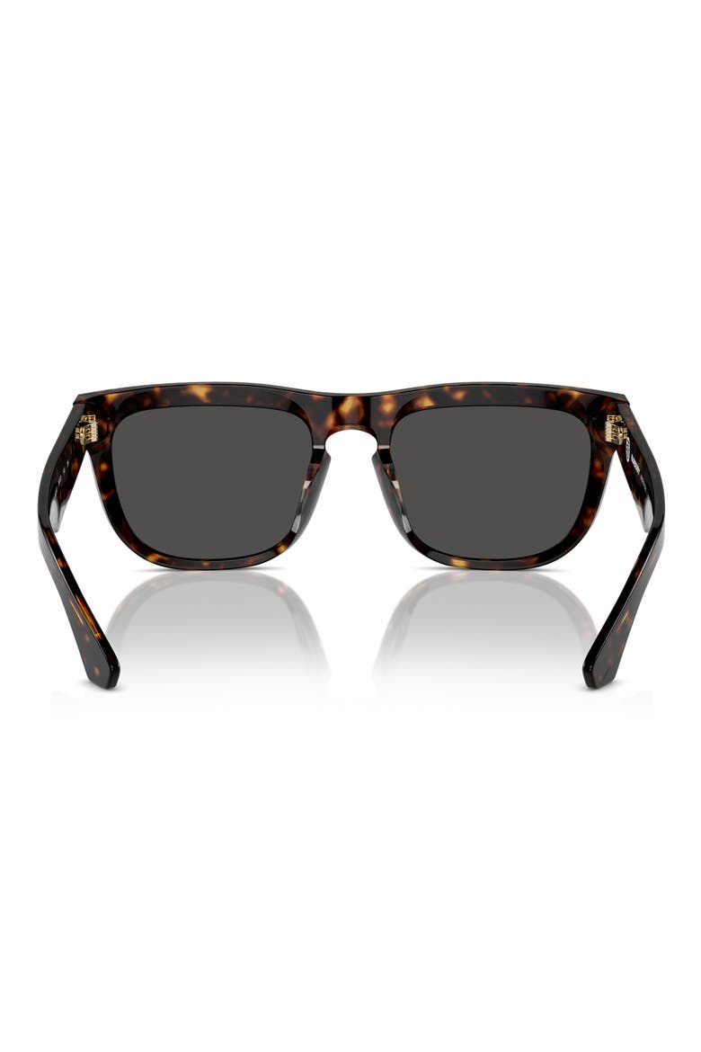 56mm Square Sunglasses, Alternate, color, DK HAVANA