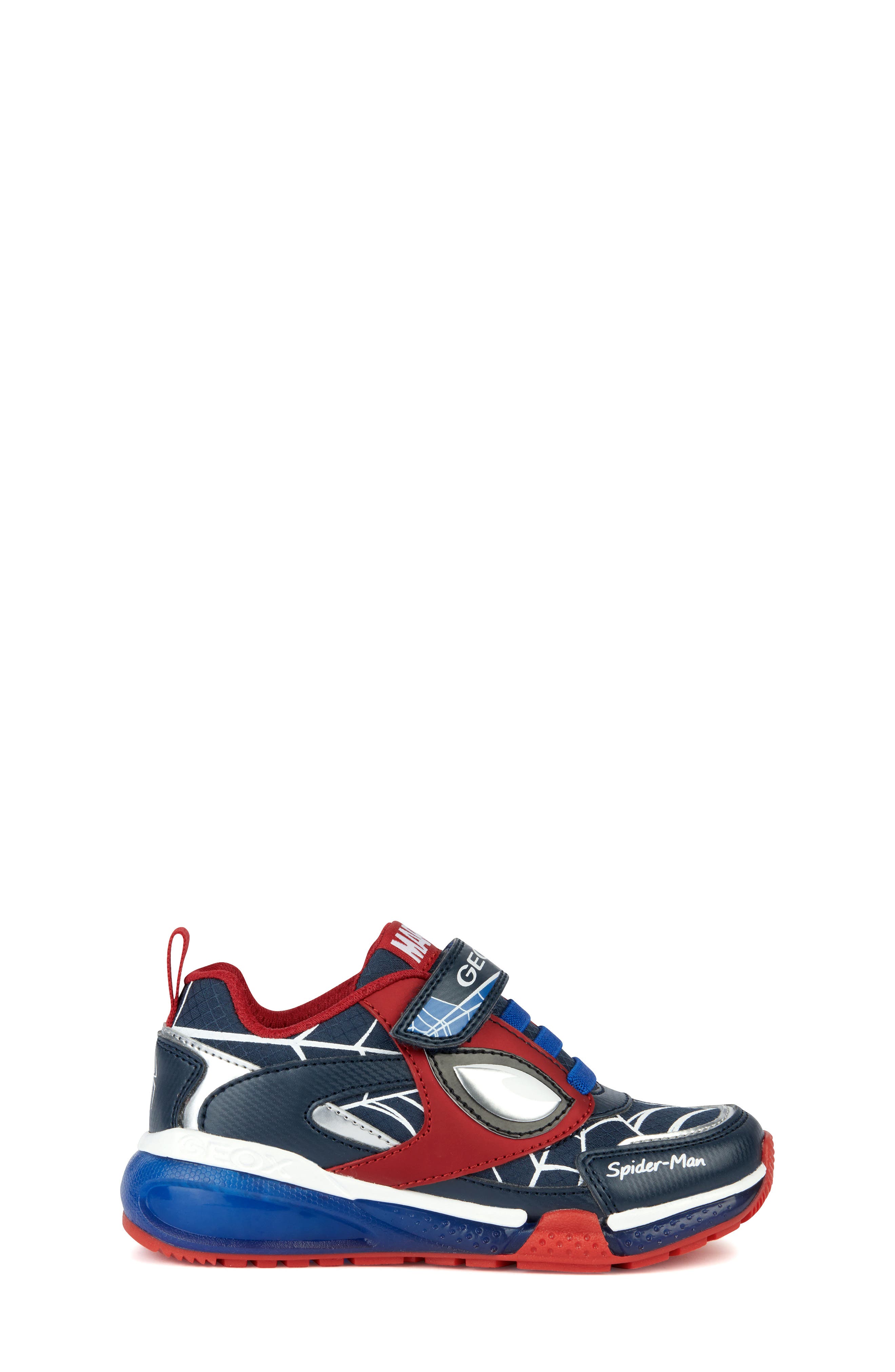 Geox x Marvel Bayonyc Light-Up Sneaker, Alternate, color, 