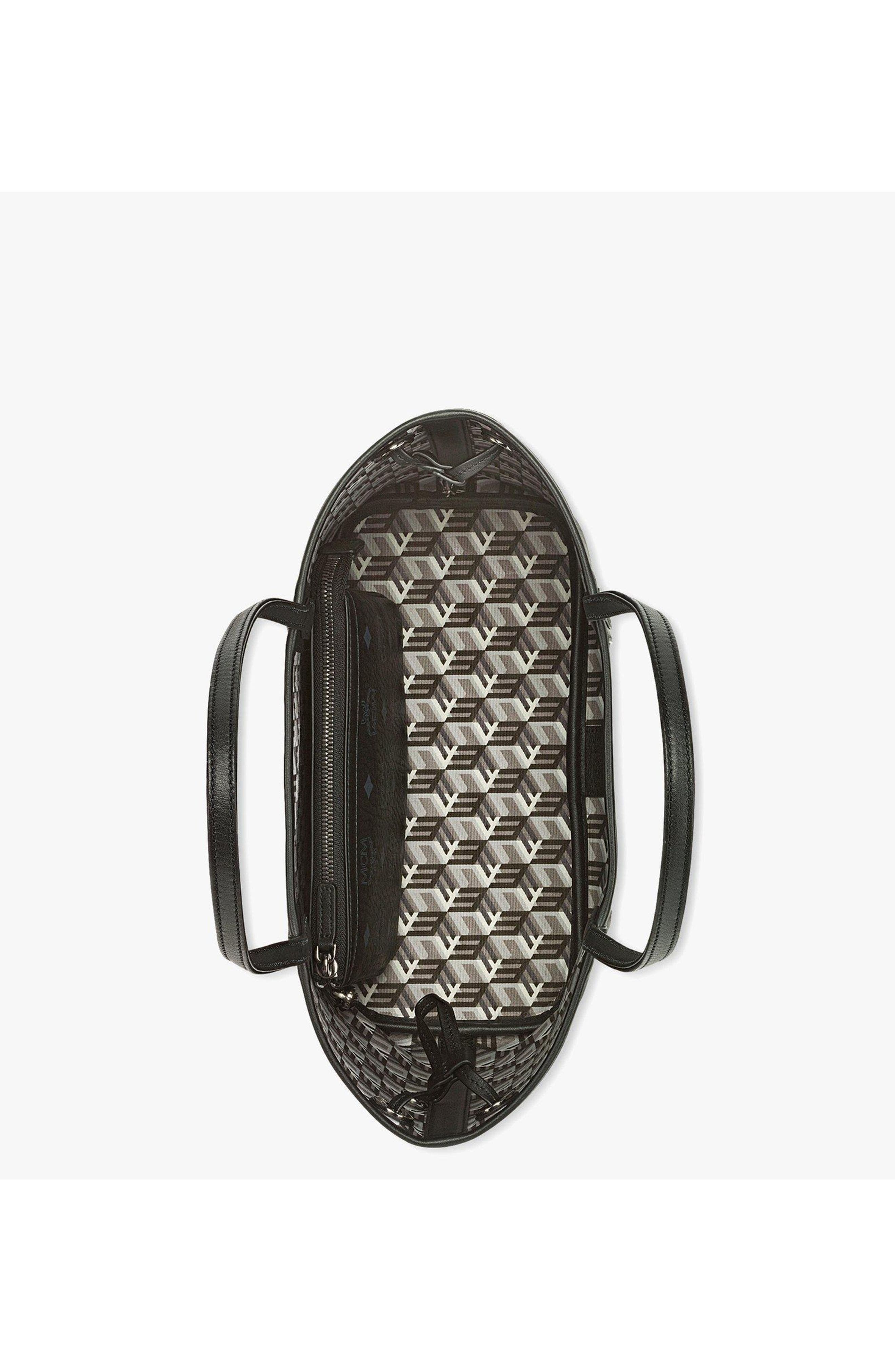 MCM Small Reversible Liz Shopper in Visetos, Alternate, color, 