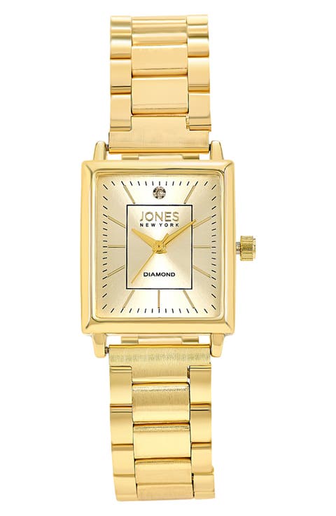 Diamond Bracelet Watch, 24mm x 27mm