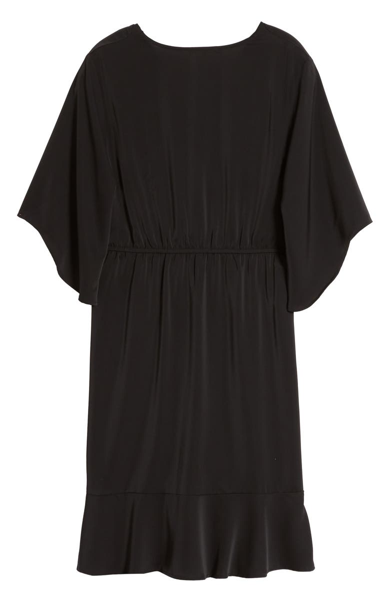 Standards & Practices Wrap Dress, Alternate, color, Black