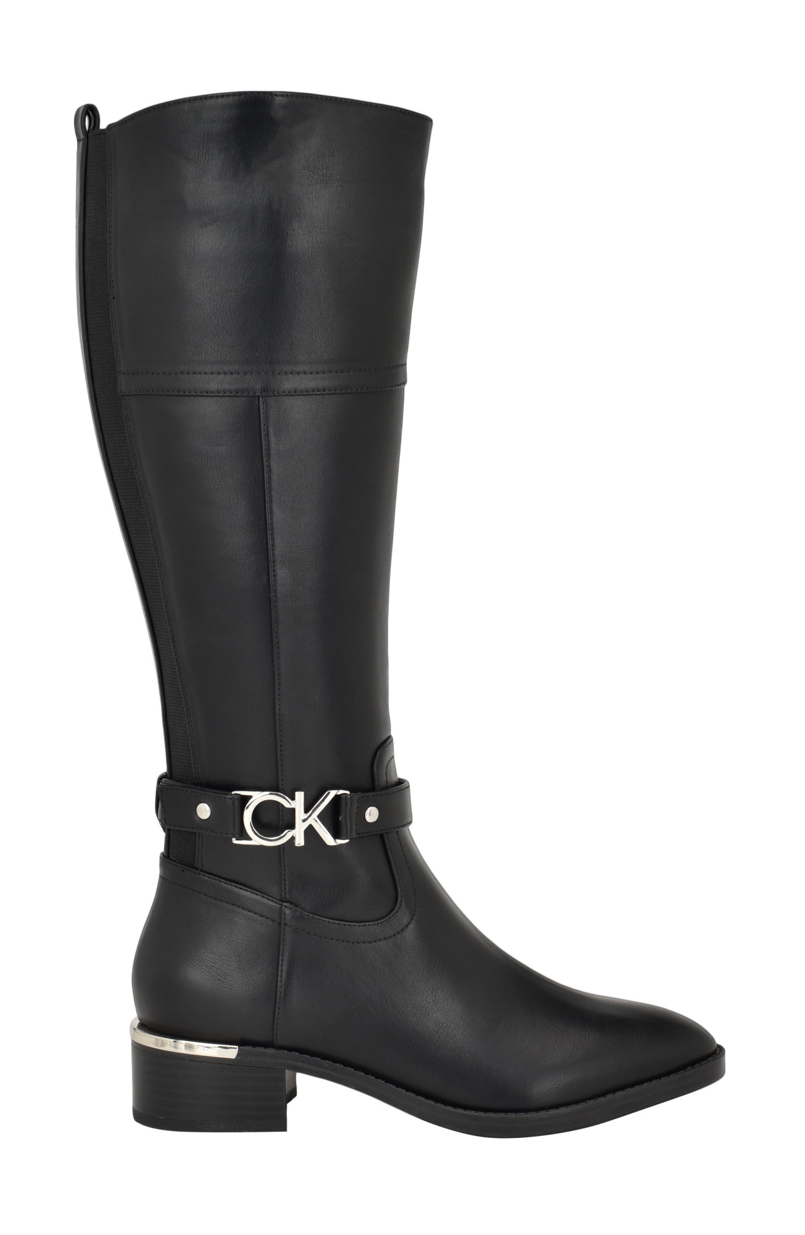 Calvin Klein Daphny Knee High Boot, Alternate, color, Black