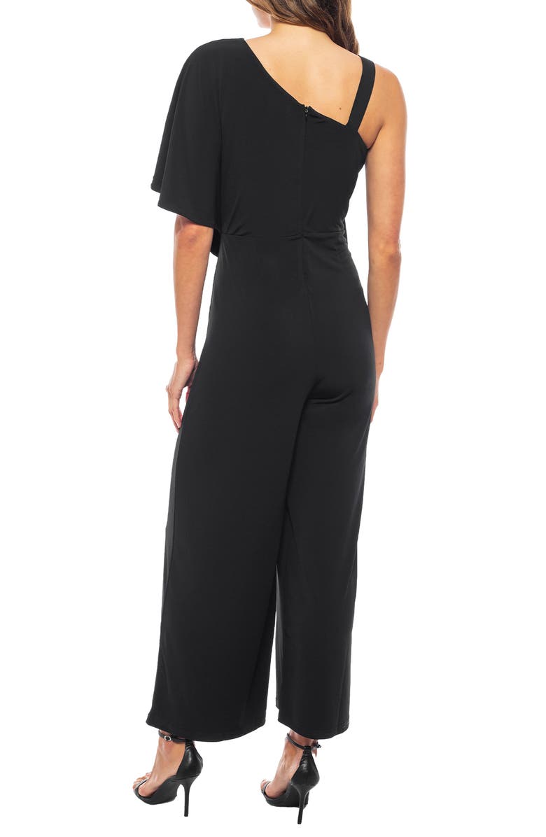 Marina One-Shoulder Jersey Jumpsuit, Alternate, color, 