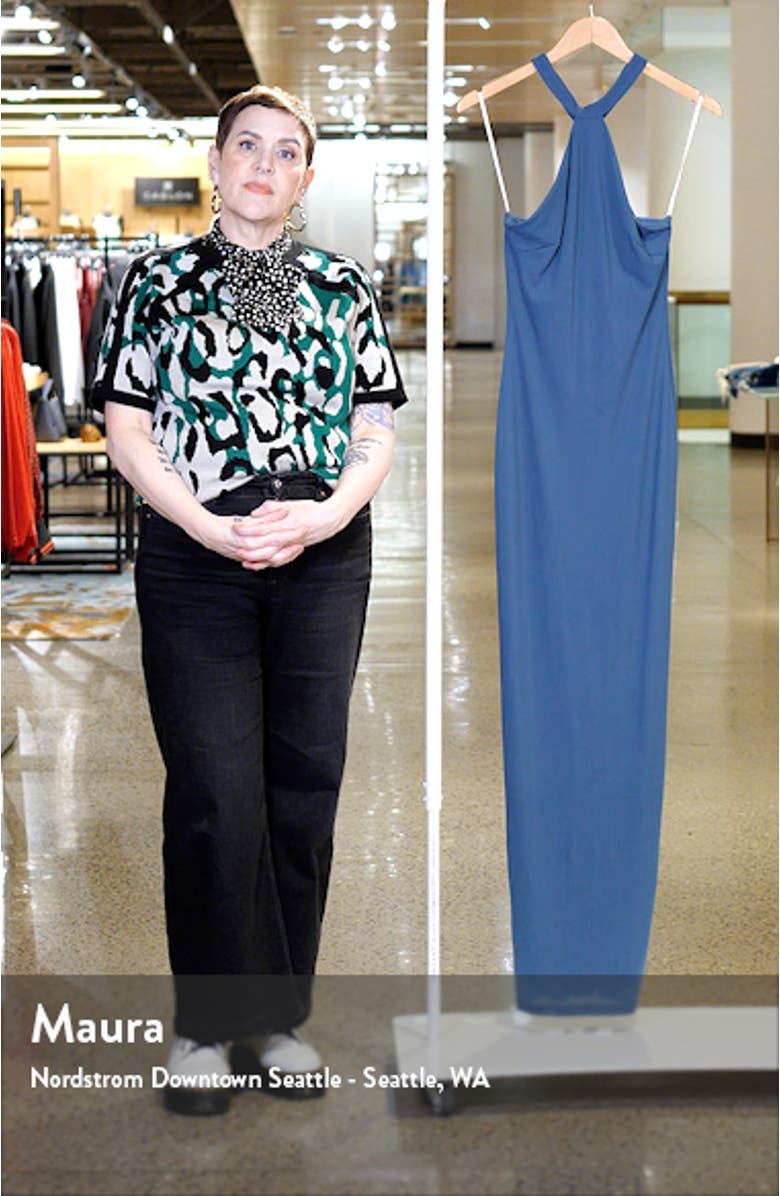 Exquisite Expression Halter Cocktail Dress, sales video thumbnail