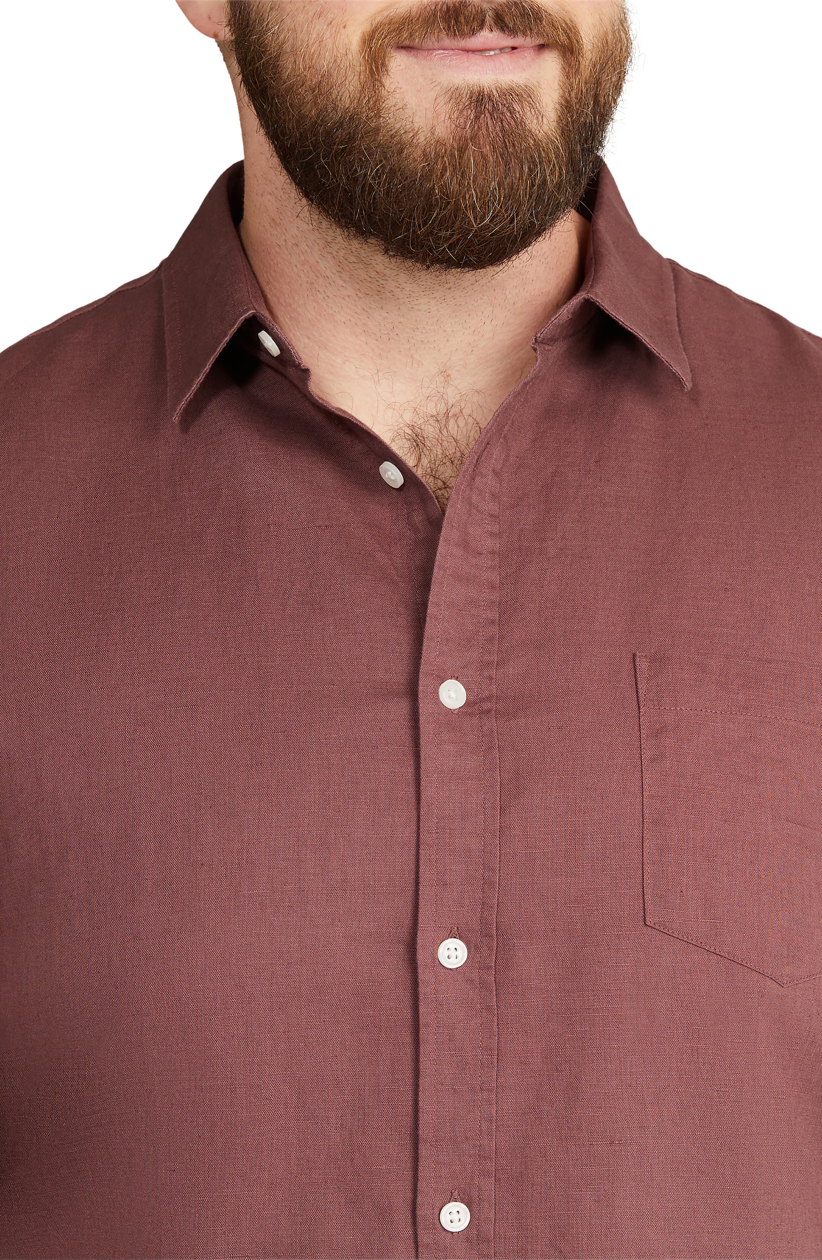 Johnny Bigg Anders Linen & Cotton Button-Up Shirt (Men) | Nordstromrack