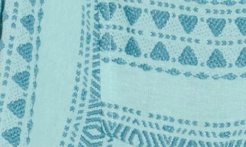 Elan Babydoll Cover-up Minidress In Blue