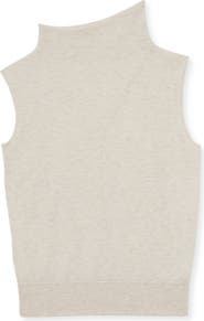 Reiss Harper Funnel Neck Sleeveless Wool Sweater