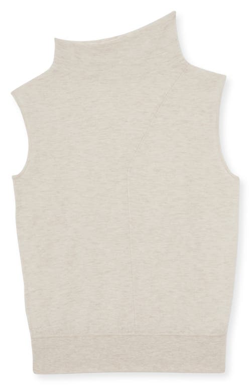 Reiss Harper Funnel Neck Sleeveless Wool Sweater In Neutral