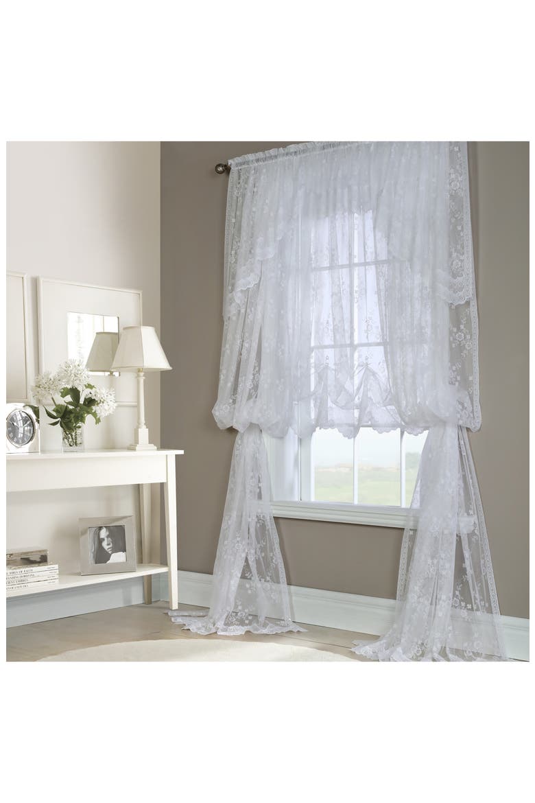 Single Indoor Curtain Panel, Alternate, color, WHITE