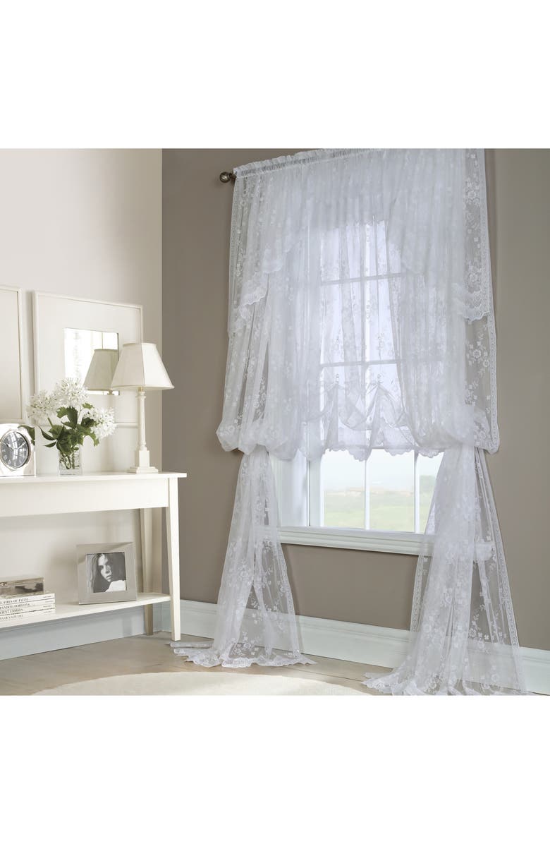 Outdoor Decor by Commonwealth Single Indoor Curtain Panel, Alternate, color, White