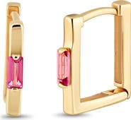 Bony Levy 14K Gold Color Square Huggie Hoop Earrings