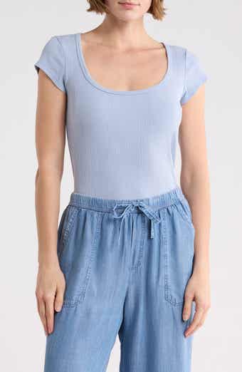 Splendid Fitted Scoop Neck T-Shirt