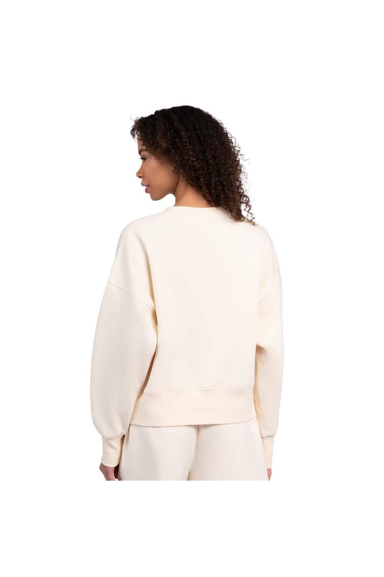Women's Starter Cream San Diego Padres Pastels Boxy Fleece Sweatshirt, Alternate, color, Cream