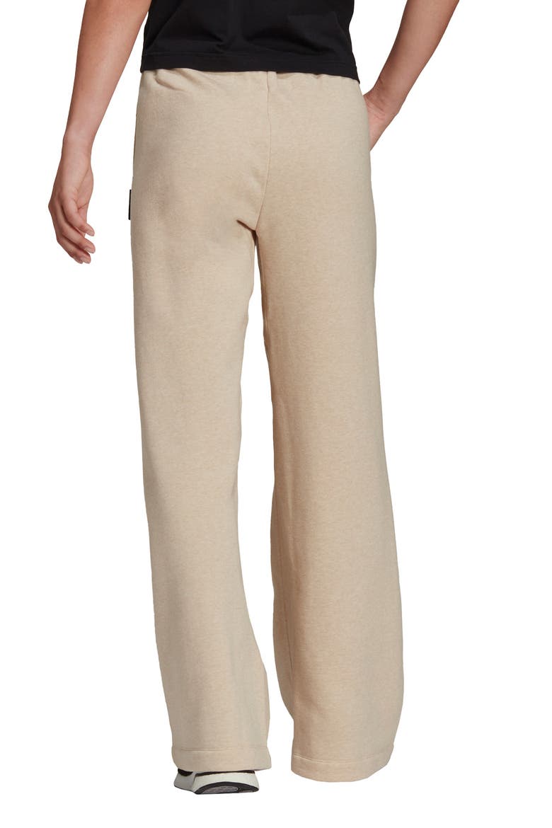 Wide Leg Cotton Blend Boyfriend Pants, Alternate, color, BOTANIC BEIGE MEL