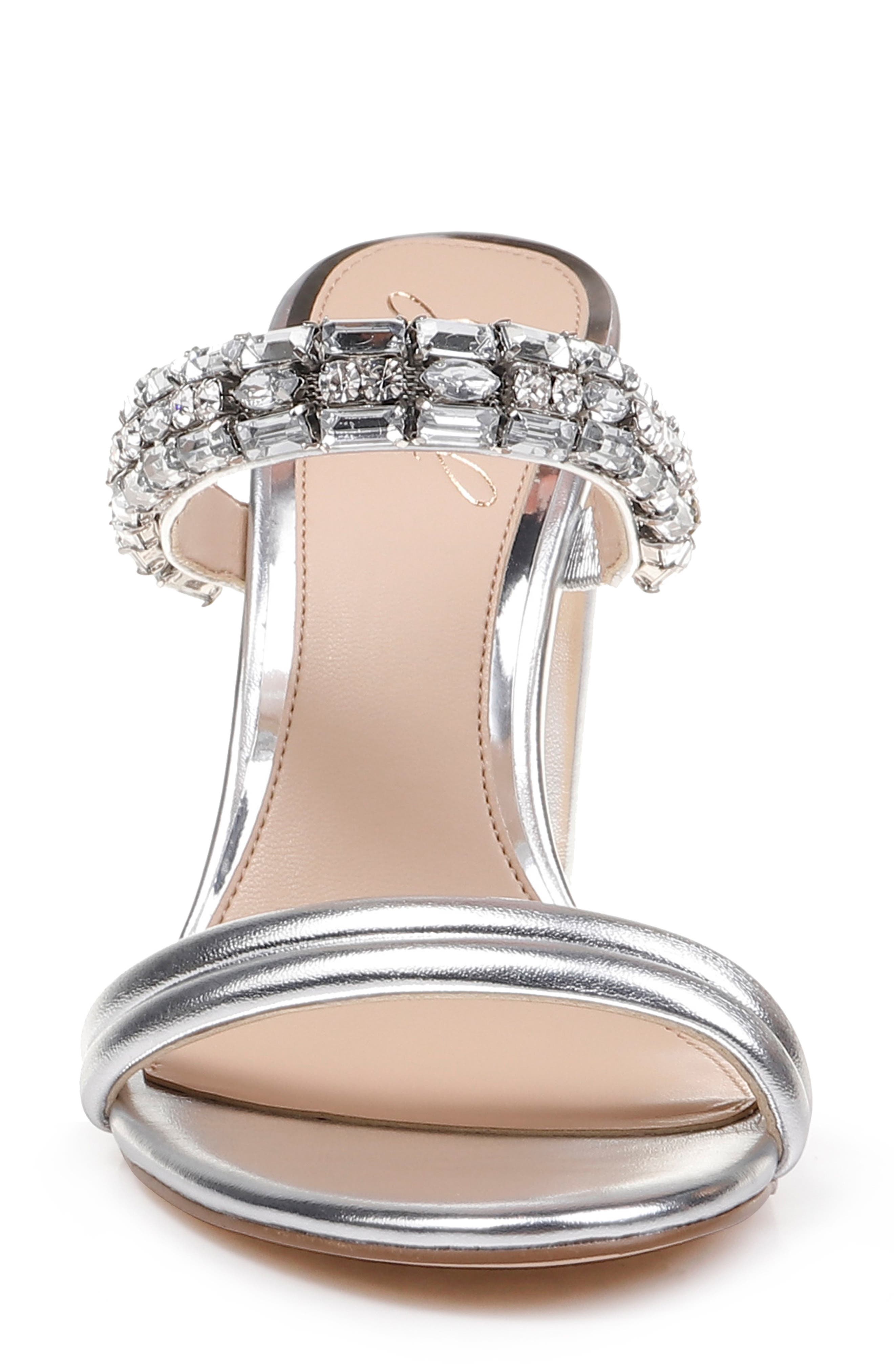 Jewel Badgley Mischka Katherine Embellished Sandal, Alternate, color, 