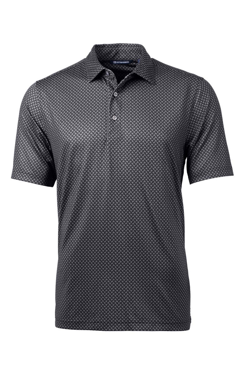 Cutter & Buck Geo Pattern Performance Polo, Alternate, color, Black