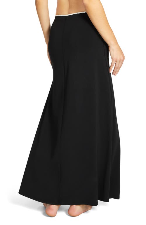 Robin Piccone Ava Cover-up Maxi Skirt In Black
