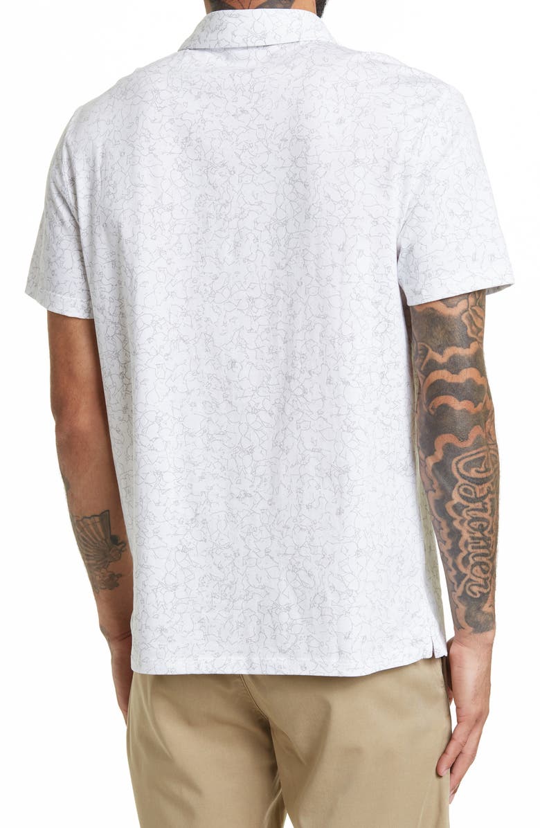 Calvin Klein Liquid Touch Floral Interlock Polo, Alternate, color,