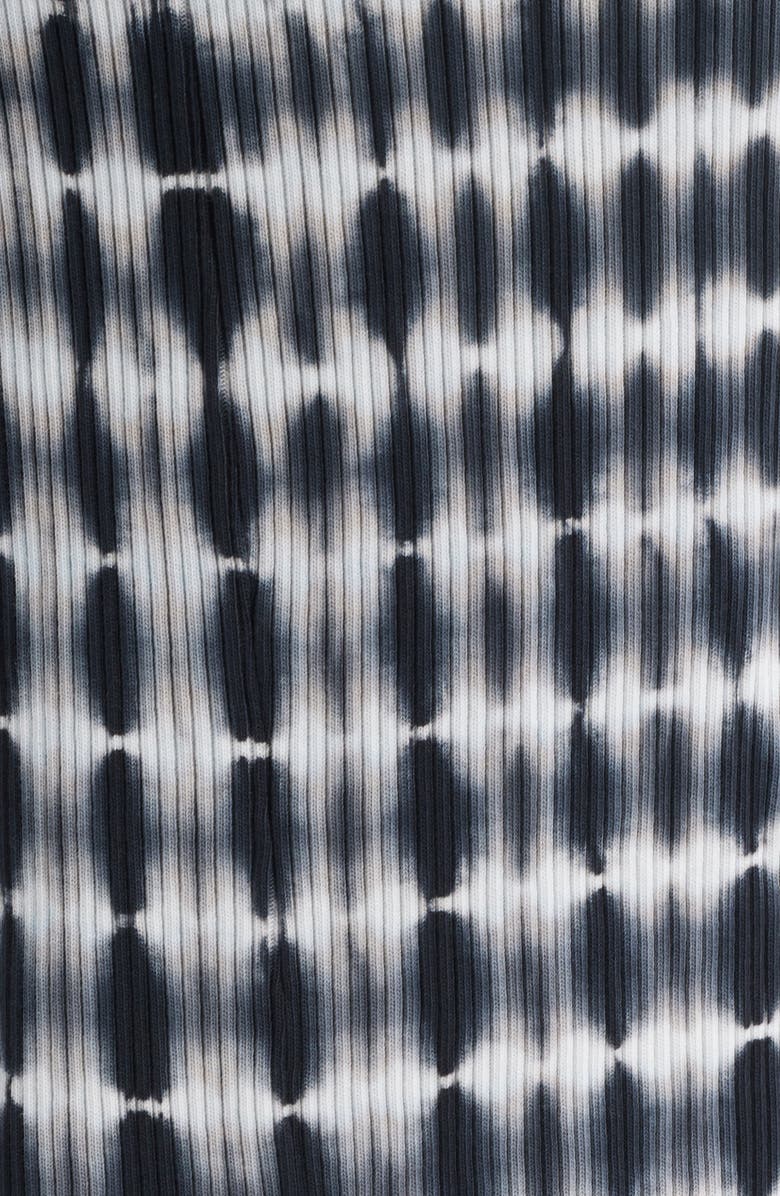 Nation LTD Christy Tie Dye Keyhole Rib Cotton Midi Dress, Alternate, color, Tie Dye Stripe