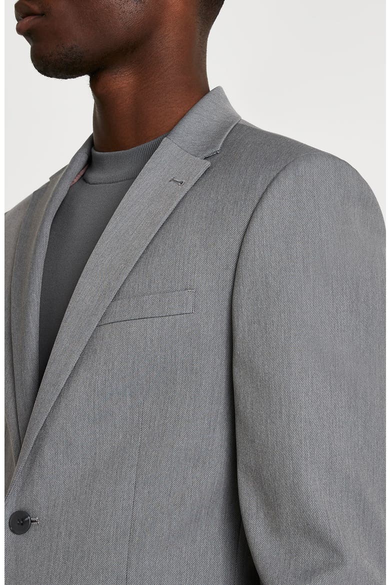 Skinny Twill Suit Jacket, Alternate, color, GREY