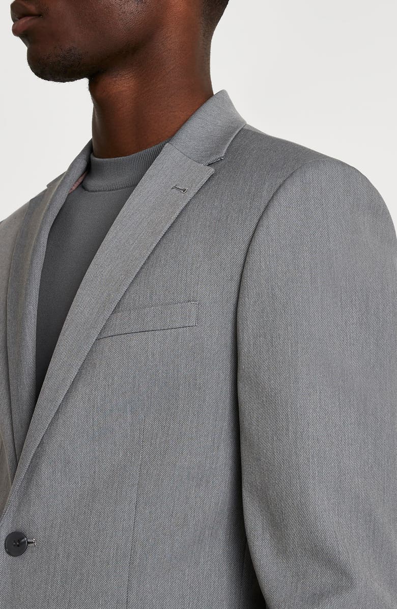 River Island Skinny Twill Suit Jacket, Alternate, color, 