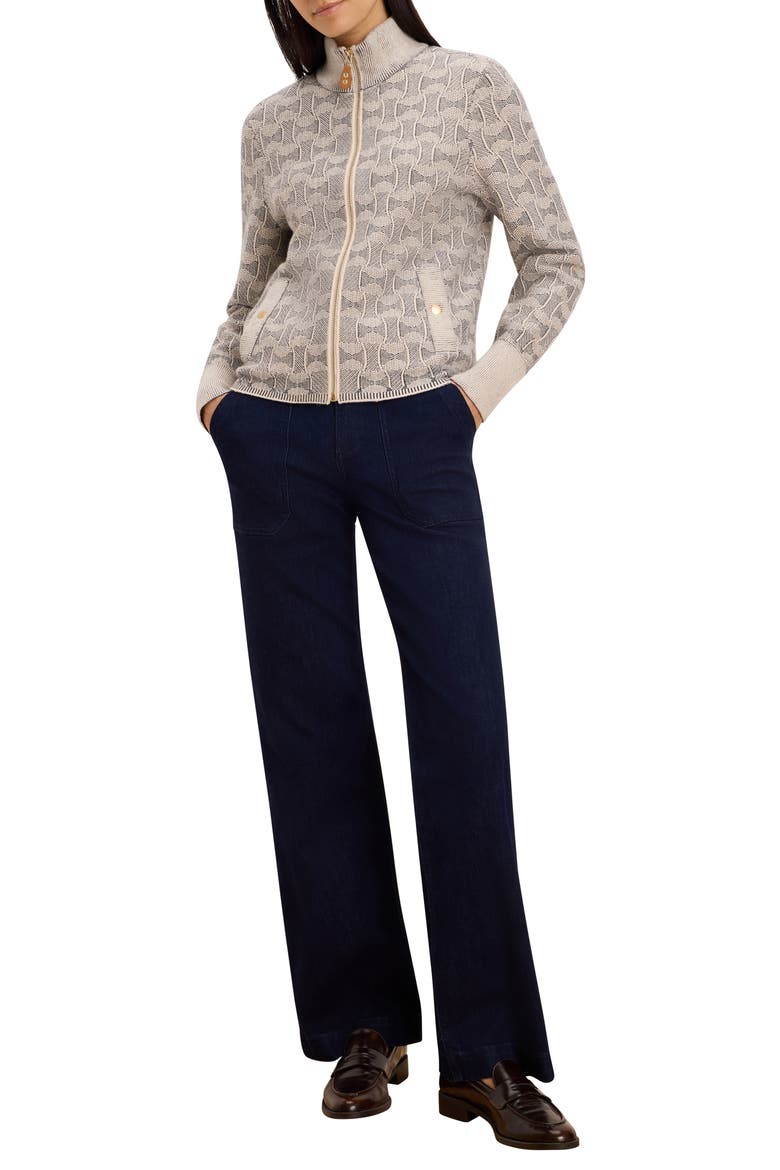 Dapper Swirl Knit Jacket, Alternate, color, NEUTRAL MULTI