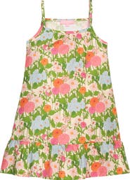 BISBY Kids' Strappy Floral Sundress