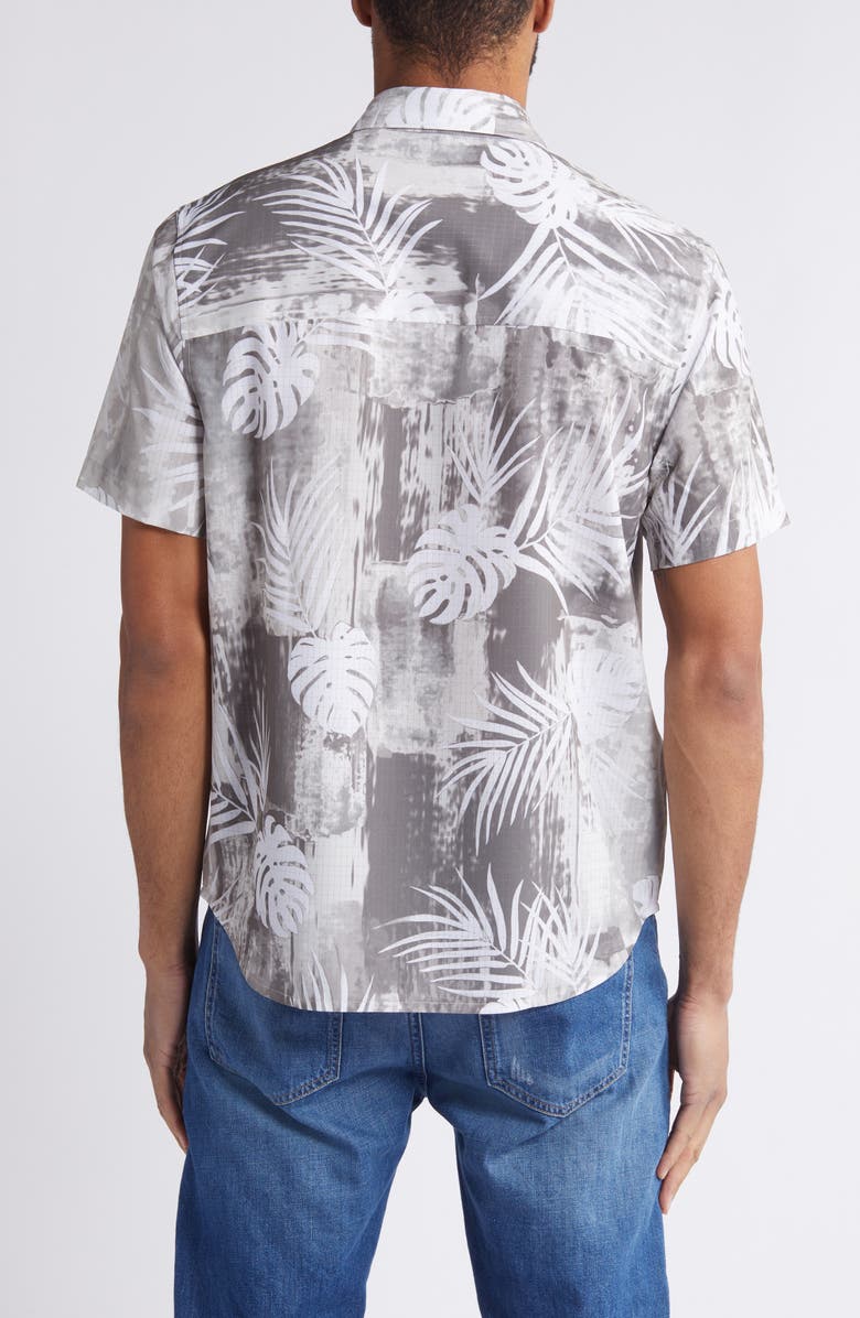 Tommy Bahama Bahama Coast Legendary Leaves Short Sleeve Perfomance Button-Up Shirt, Alternate, color,