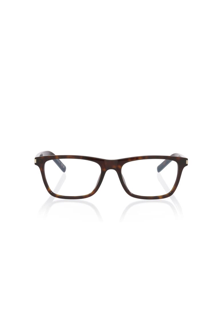 56mm Rectangle optical glasses, Alternate, color, Tortoise