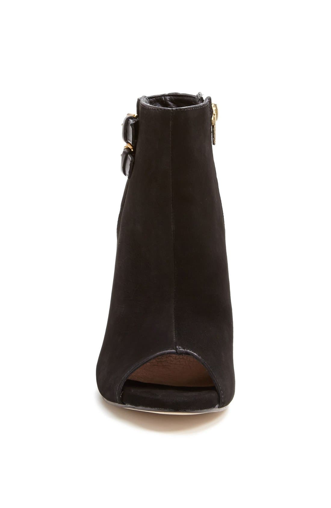 'Amberr' Bootie, Alternate, color, BLACK NUBUCK