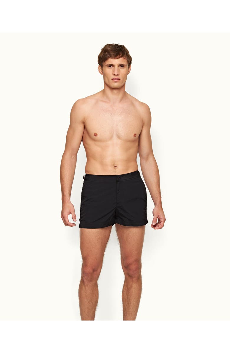 Orlebar Brown Springer Shortest-Length Swim Shorts, Main, color, Black