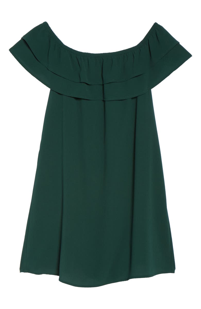 Mary & Mabel Off the Shoulder Ruffle Dress, Alternate, color, 