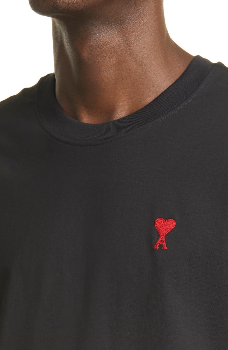 AMI PARIS AMI Alexandre Mattiussi Men's Ami de Coeur Embroidered Organic Cotton T-Shirt, Alternate, color, 