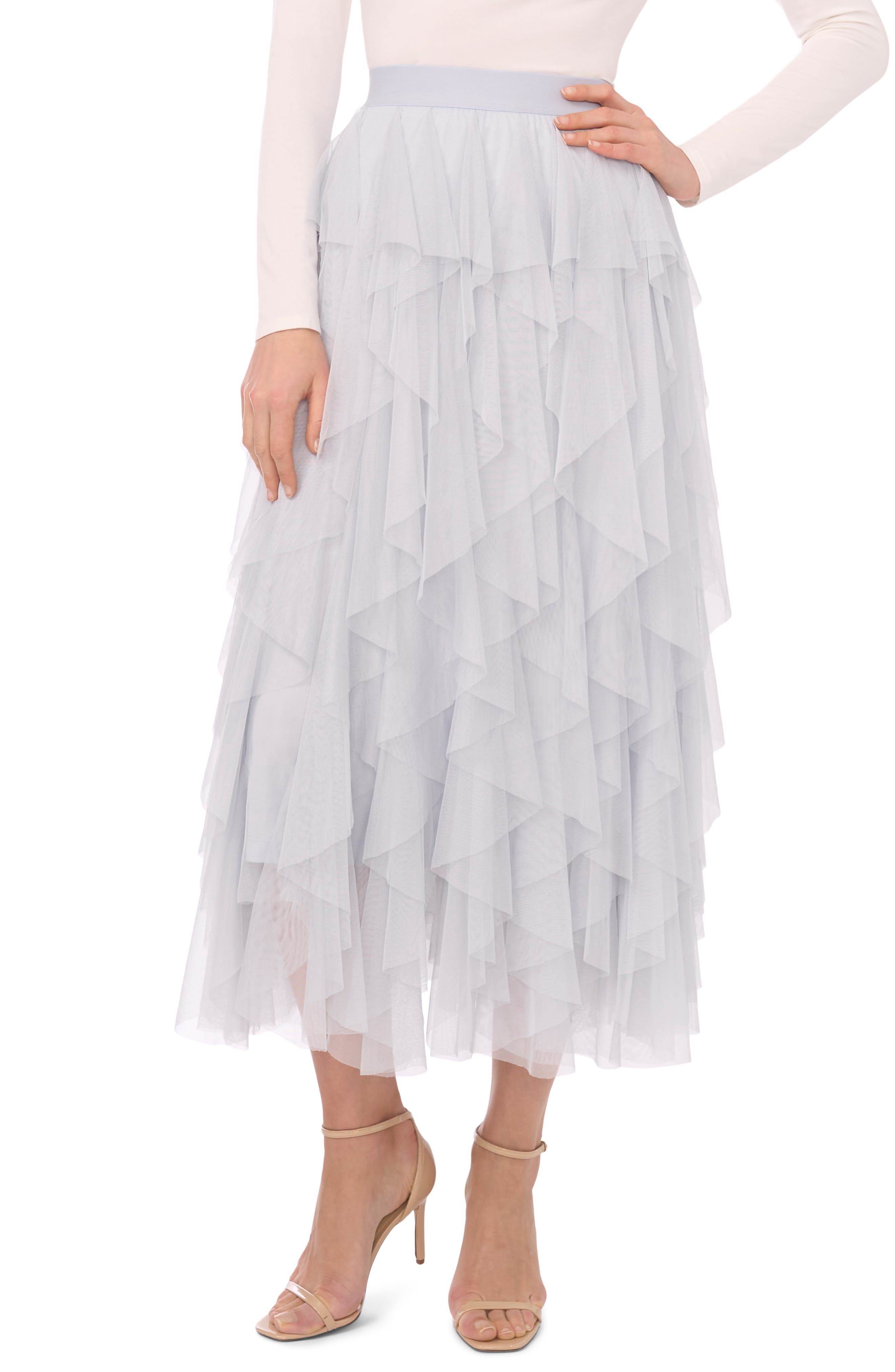Halogen® Layered Tulle Skirt