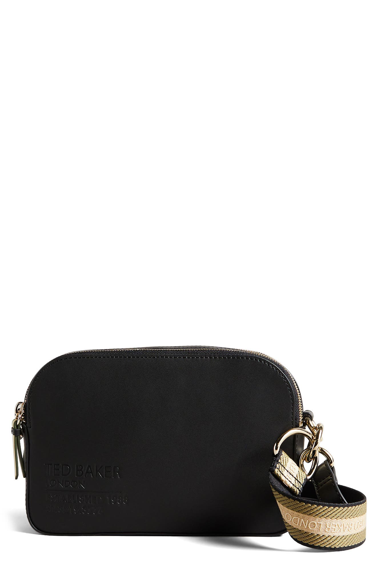 Ted Baker London Darcelo Leather Crossbody Bag, Main, color, 