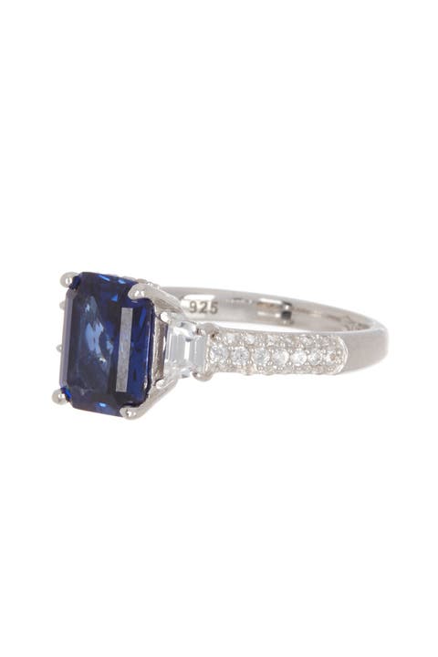 Lab Grown Sapphire & Diamond Ring