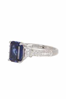 SUZY LEVIAN Lab Grown Sapphire & Diamond Ring