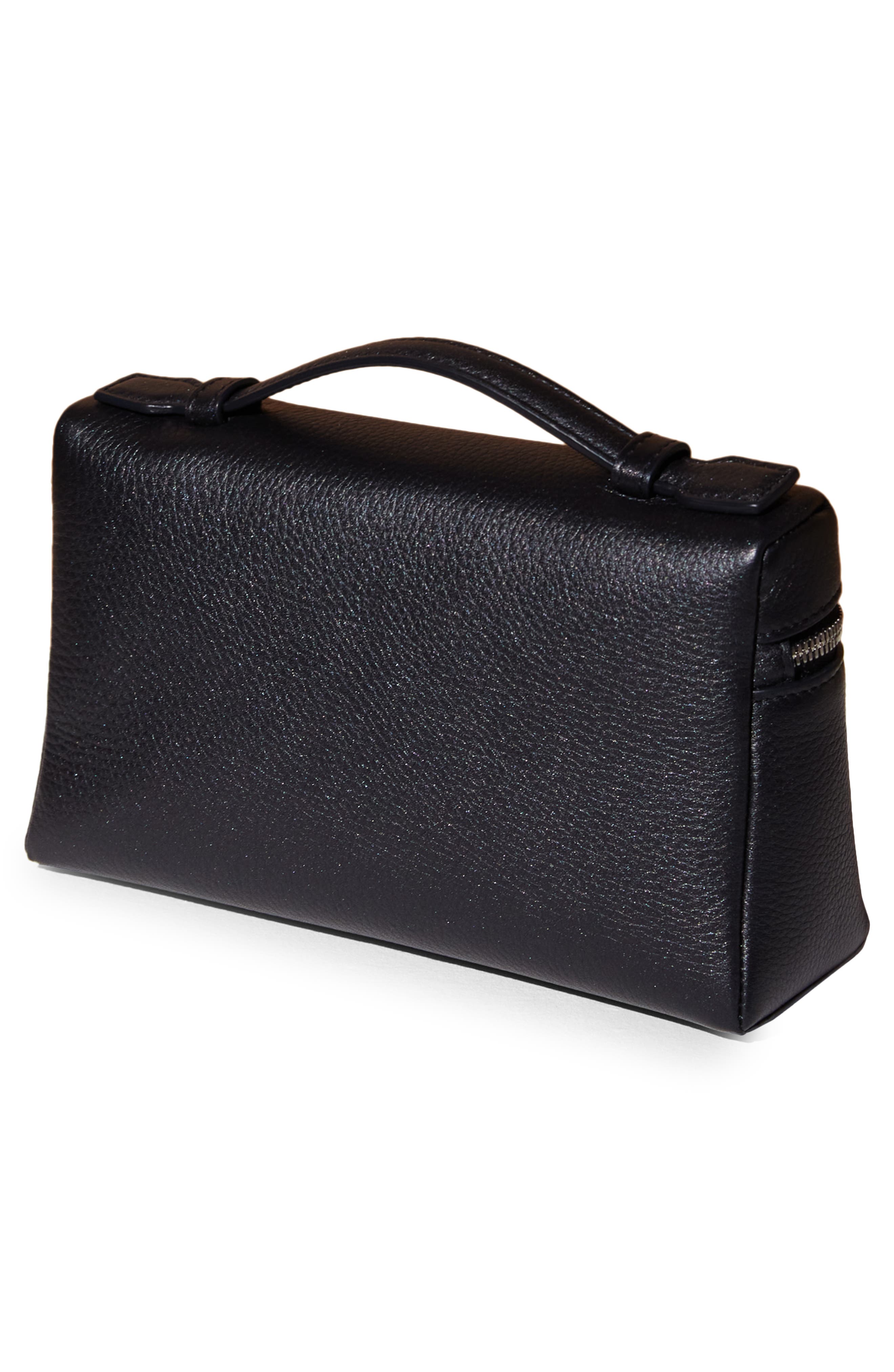 Loro Piana Leather Top Handle Bag, Alternate, color, 