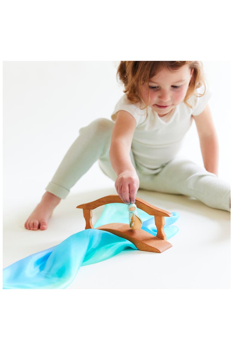Set of 5 Mini Enchanted Playsilks, Alternate, color, ENCHANTED