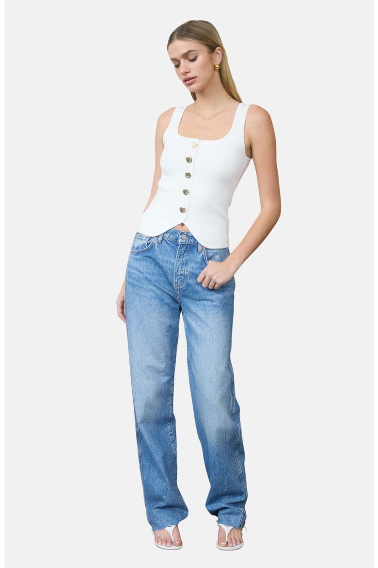 Buttoned Sweater Tank, Alternate, color, IVORY