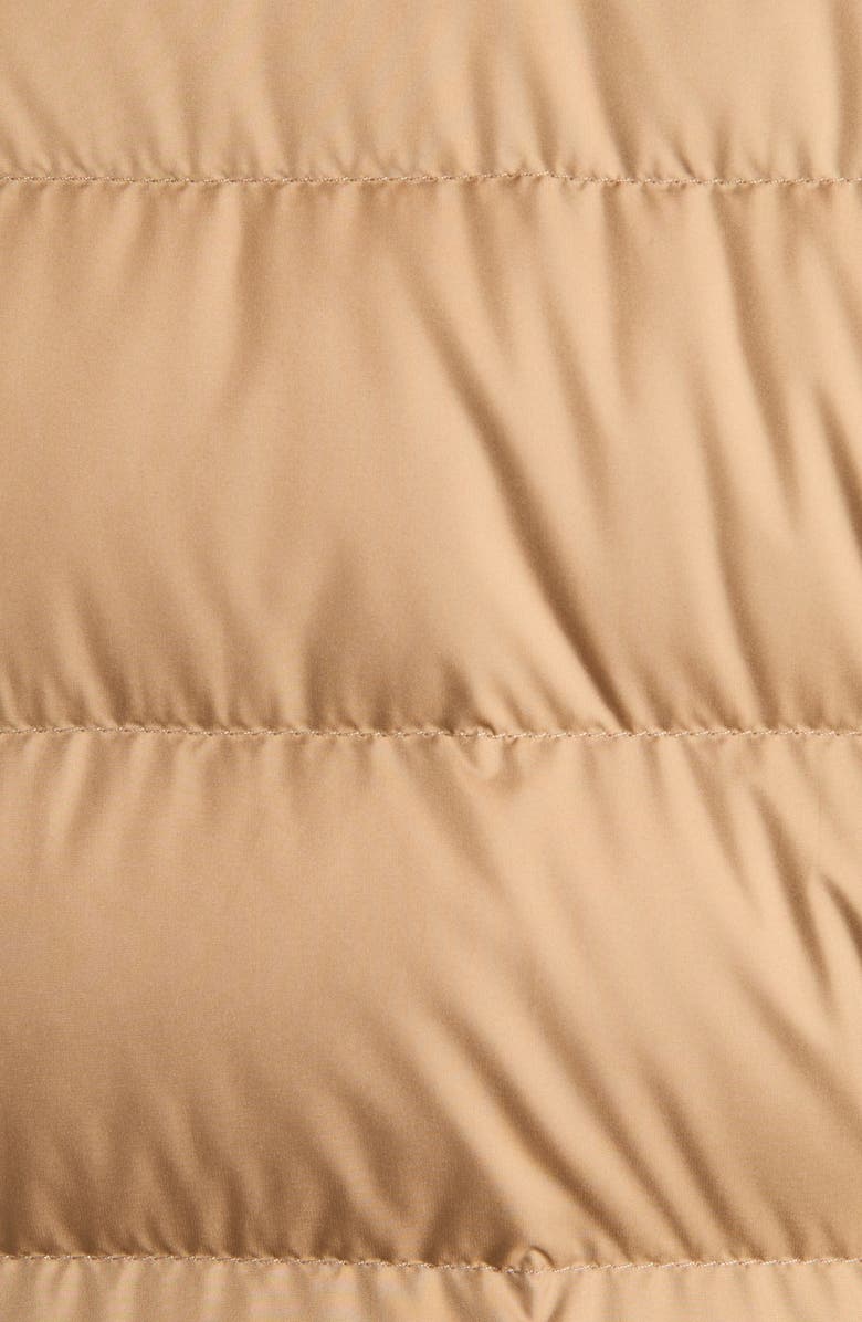 Moncler Karakai Mixed Media Down Vest, Alternate, color, Golden Sand