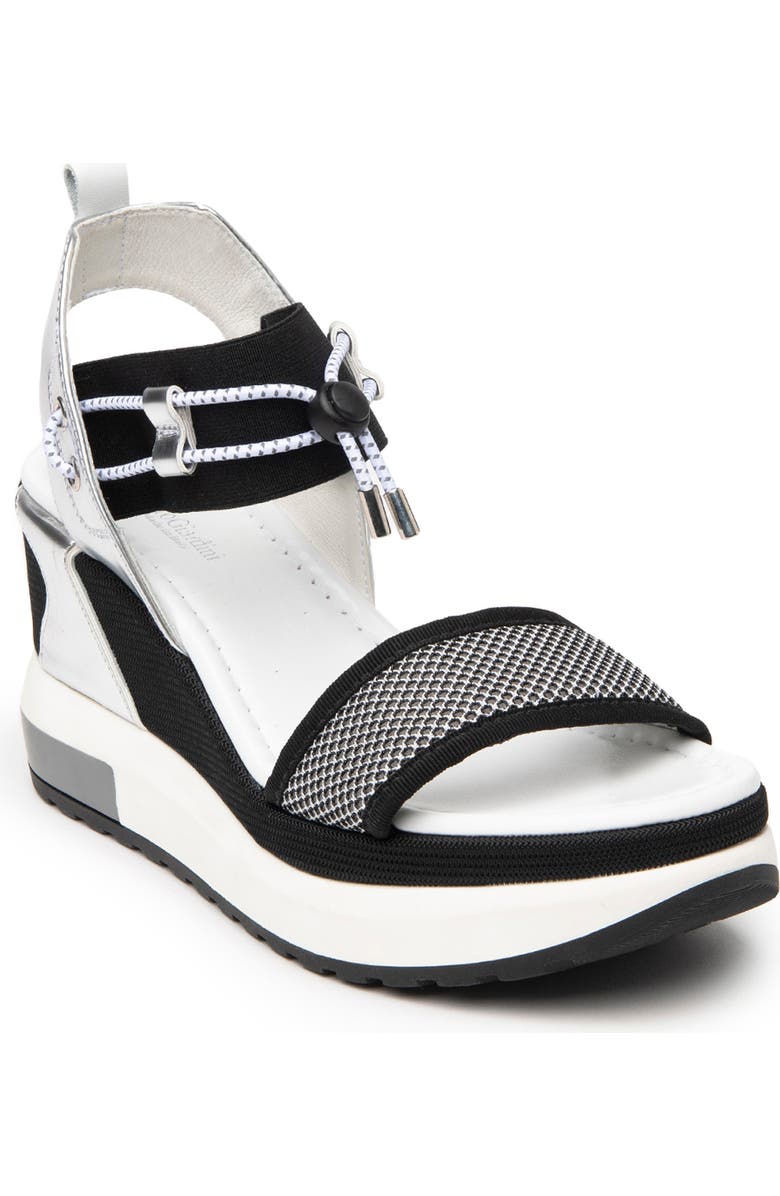 NeroGiardini Bungee Platform Wedge Sandal, Main, color,